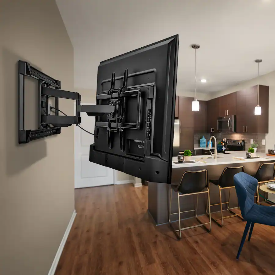 Insignia Full Motion TV Wall Mount for Most 42 to 90 inch TVs Extends 22 inches Black — Black