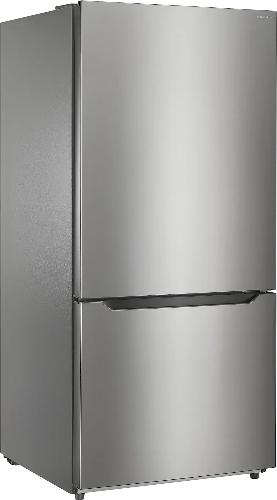 Insignia™ 30″ Wide 18.6 cu. ft. Bottom Freezer Refrigerator with ENERGY STAR® Certification, Stainless Steel — Stainless Steel