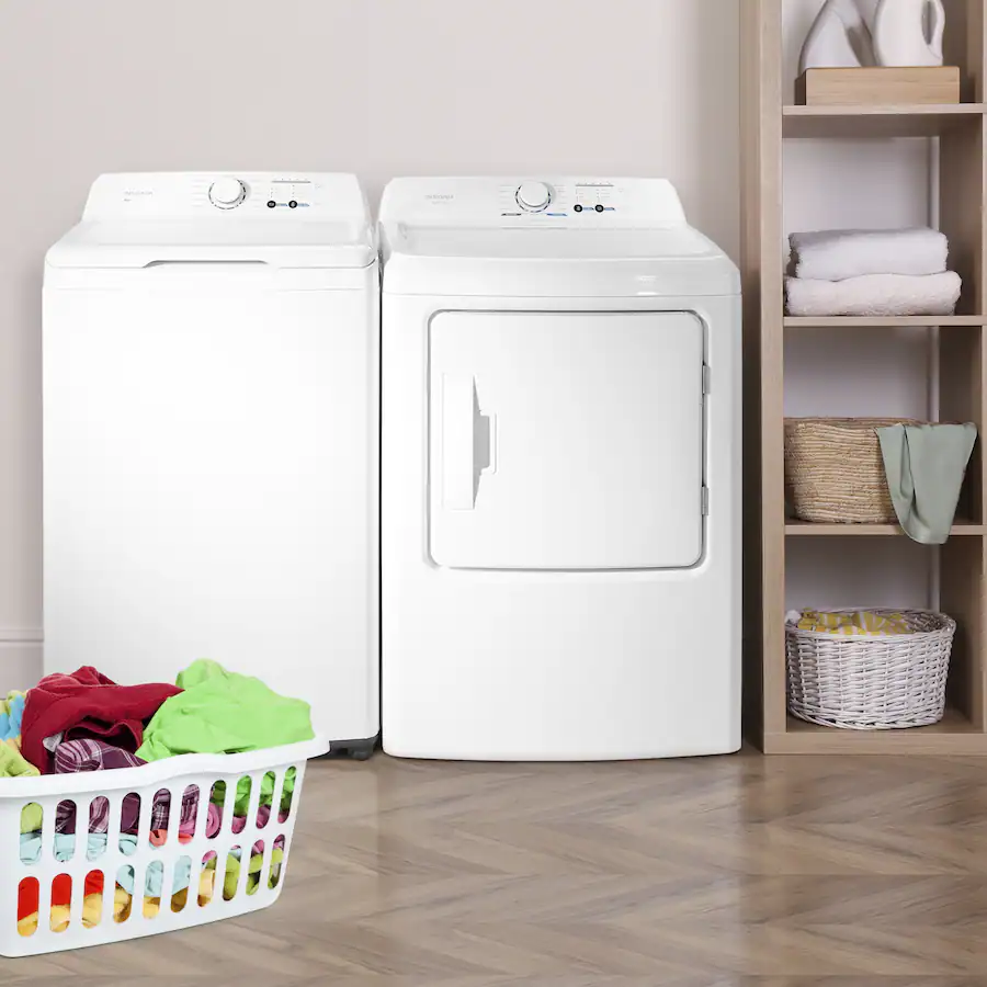 Insignia™ 6.7 cu. ft. Electric Dryer with Sensor Dry, White — White