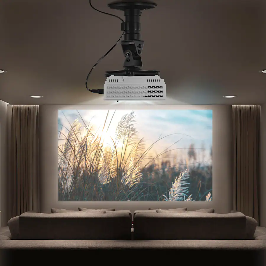 Insignia™ Universal Projector Ceiling Mount, Black — Black