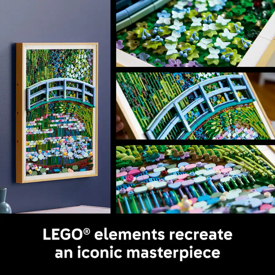 LEGO Art Claude Monet: Bridge Over a Pond of Water Lilies Building Set (31220)