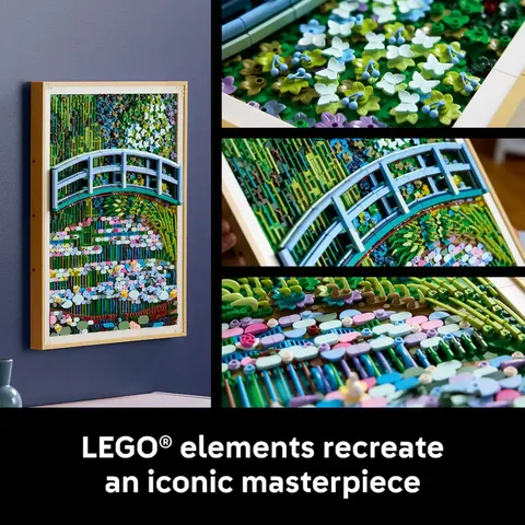 LEGO Art Claude Monet: Bridge Over a Pond of Water Lilies Building Set (31220)