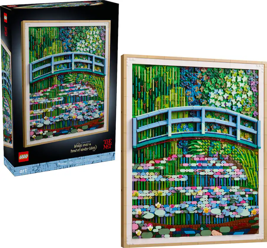 LEGO Art Claude Monet: Bridge Over a Pond of Water Lilies Building Set (31220)