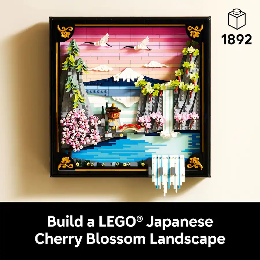 LEGO Art Japanese Cherry Blossom Landscape Building Set (31218)