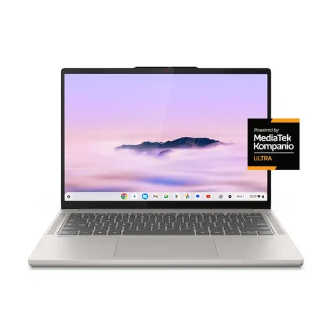 Lenovo Chromebook Plus 14″ OLED 2K Touchscreen Laptop with Gemini, MediaTek Kompanio Ultra 910, 16GB Memory, 256GB UFS, Seashell