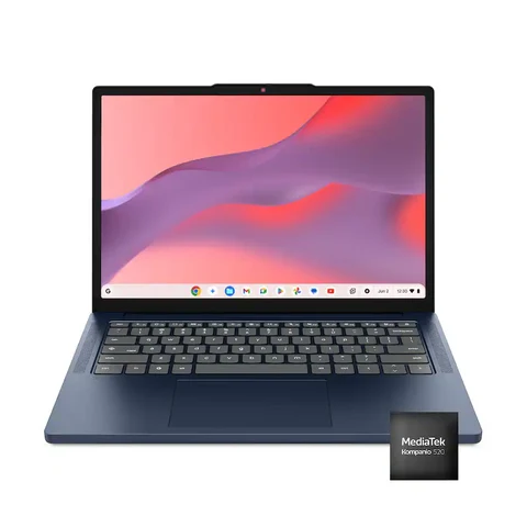 Lenovo IdeaPad Slim 3 Chromebook 14″ 2K Touchscreen Laptop (MediaTek Kompanio 540, 8GB Memory, 128GB Storage), Cosmic Blue