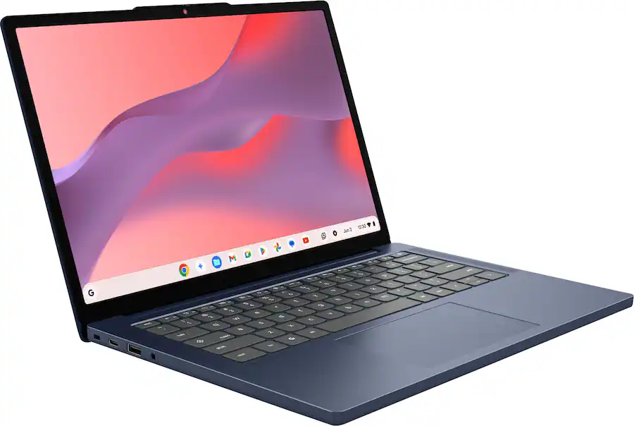 Lenovo IdeaPad Slim 3 Chromebook 14″ 2K Touchscreen Laptop (MediaTek Kompanio 540, 8GB Memory, 128GB Storage), Cosmic Blue