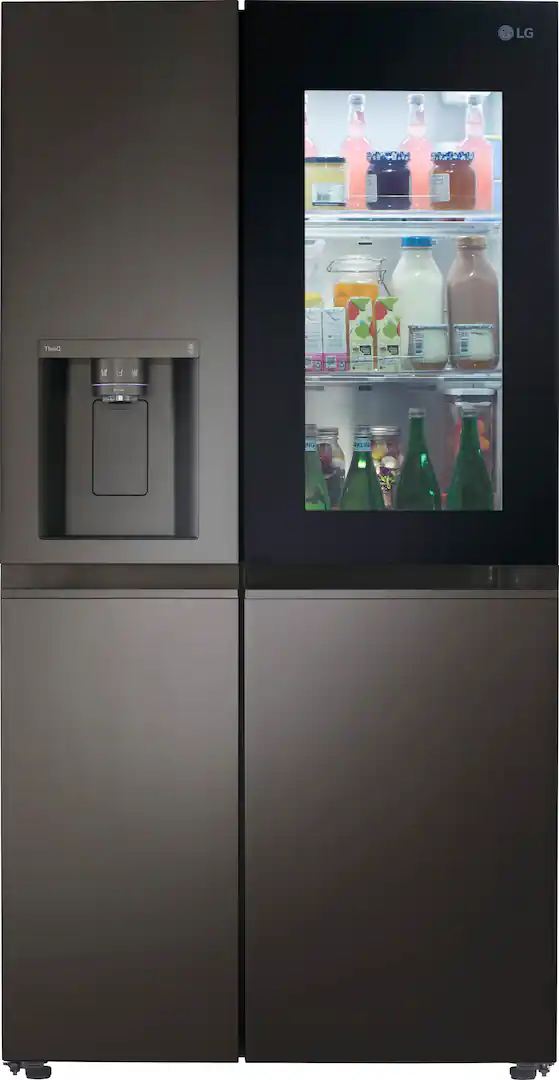 LG 27.1 Cu Ft Side by Side Smart Refrigerator with Craft Ice Black Stainless Steel — Black Stainless Steel