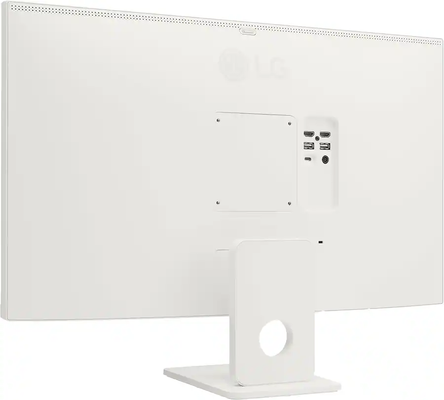 LG 27″ IPS UHD 60Hz 5ms Smart Monitor with HDR10, White — White