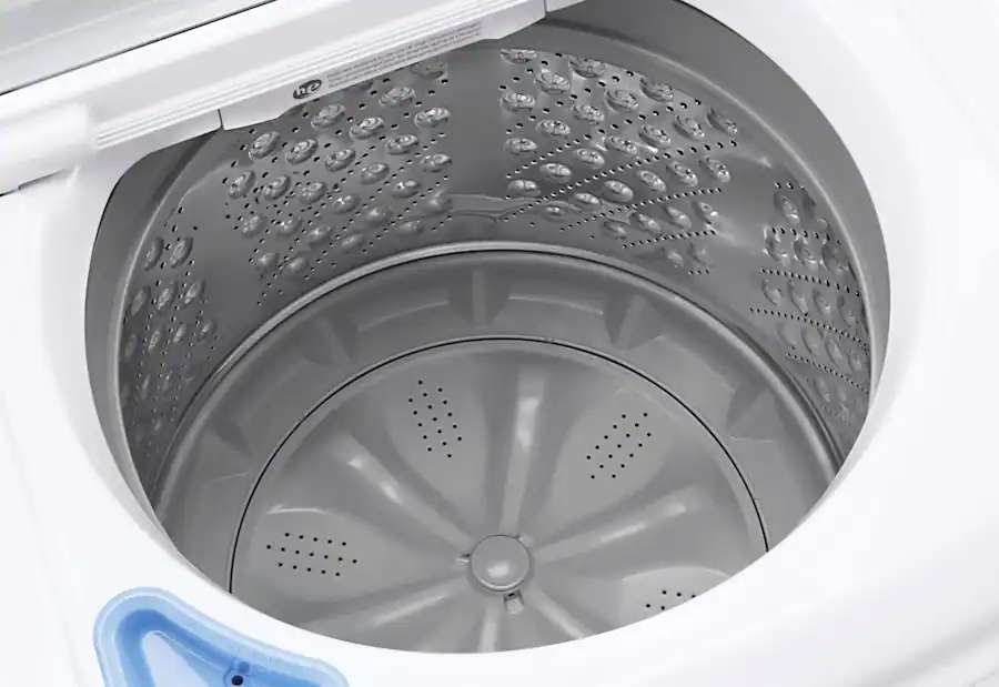 LG 4.3 cu. ft. High-Efficiency Top Load Washer with SlamProof Glass Lid, White — White