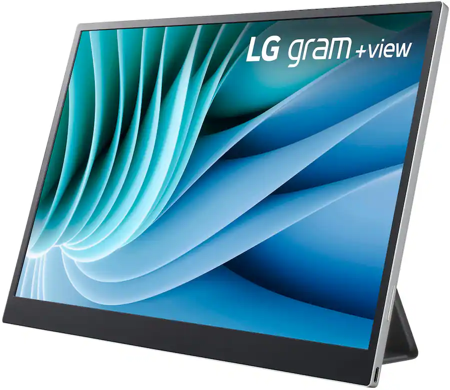 LG gram +view 16″ IPS LED 60Hz Portable Monitor, Silver — Silver