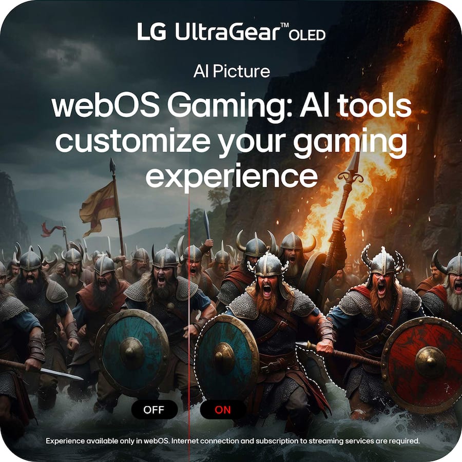 LG UltraGear 45″ OLED QHD 240Hz Smart Gaming Monitor — Black