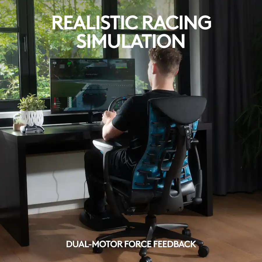Logitech G29 Driving Force Racing Wheel and Floor Pedals for PS5, PS4, PC & Mac, Black — Black
