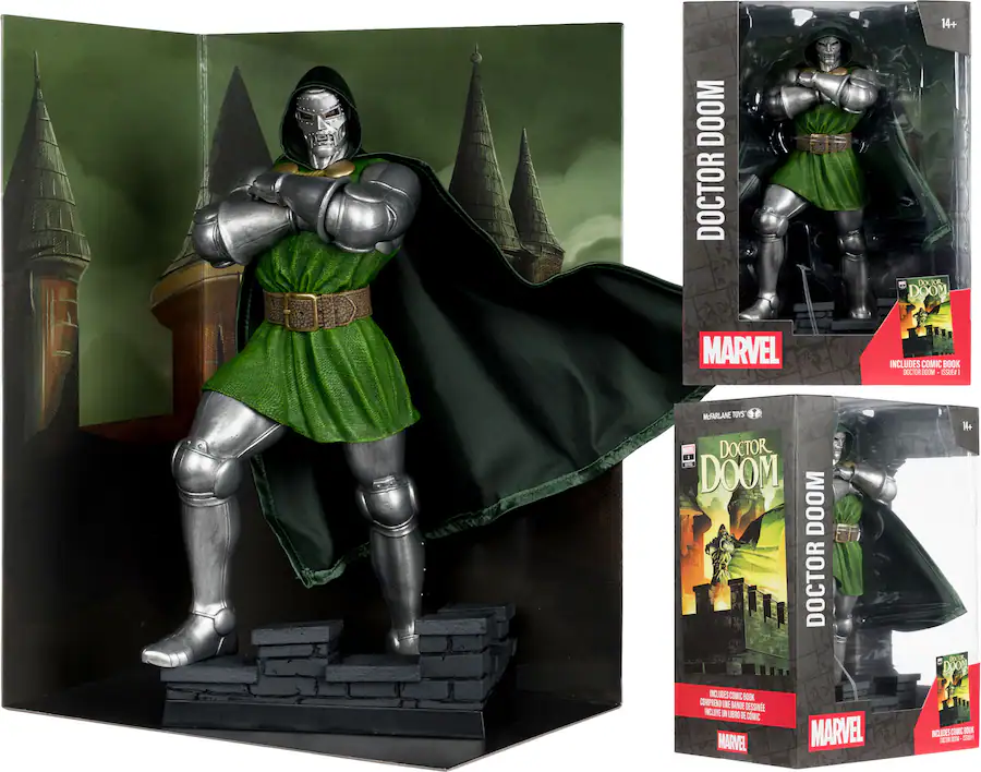 McFarlane Toys Marvel Doctor Doom 1:6 Scale Collectible (Doctor Doom #1) 11″ Figure