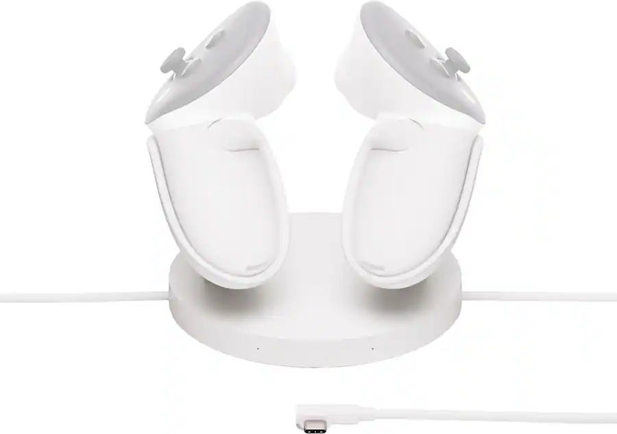 Meta Quest Compact Charging Dock for Quest 3 and Quest 3S Wireless Charging Station — White
