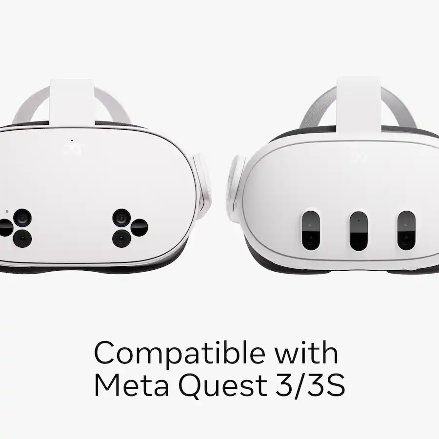 Meta Quest Compact Charging Dock for Quest 3 and Quest 3S Wireless Charging Station — White