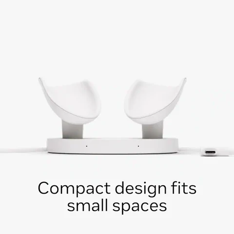 Meta Quest Compact Charging Dock for Quest 3 and Quest 3S Wireless Charging Station