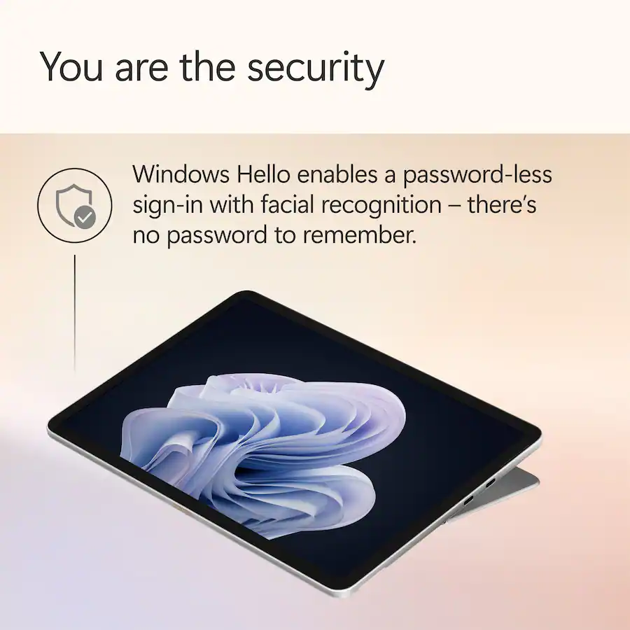 Microsoft Surface Pro 12″ Touchscreen Tablet, Snapdragon® X Plus 8-Core, 8GB Memory, 256GB UFS, Device Only, Platinum