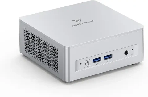 MINISFORUM UM870 Slim Mini Desktop PC, AMD Ryzen 7 8745H, 16GB RAM, 512GB SSD, Silver