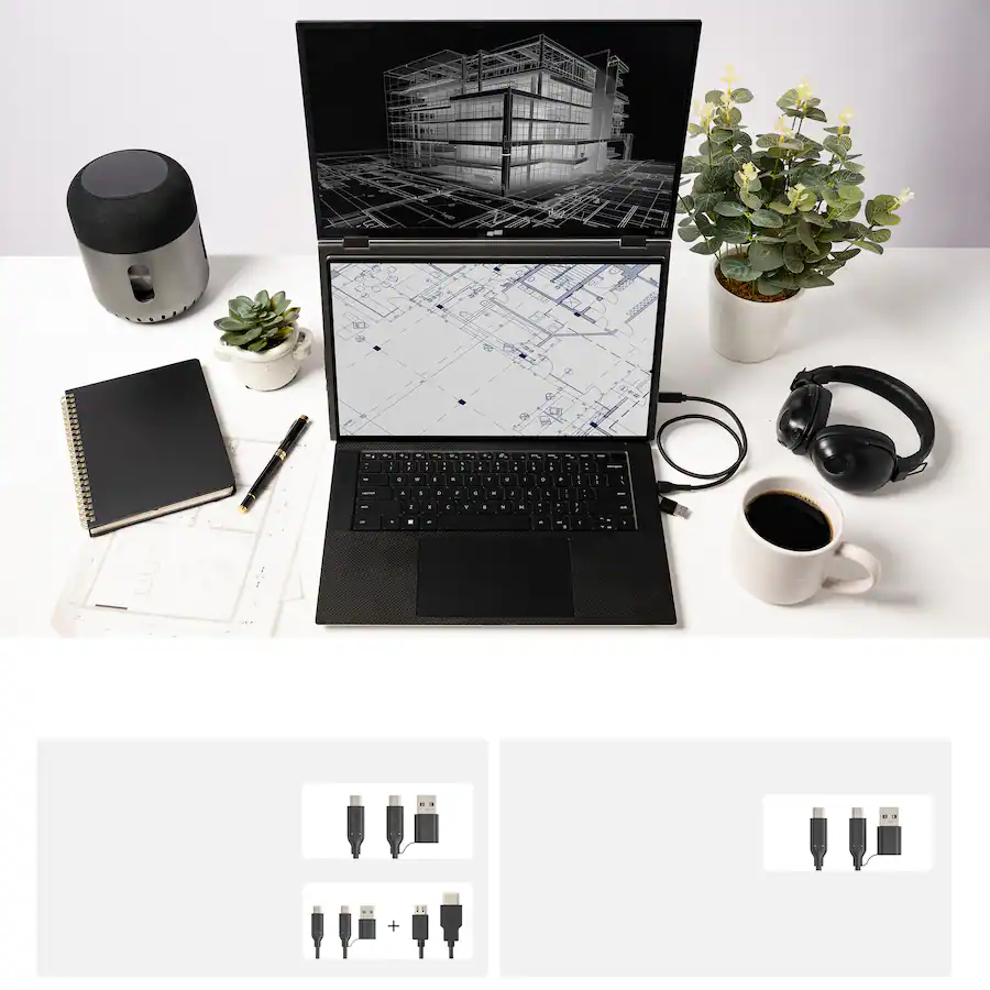 Mobile Pixels Duex Float 2 Pro 16″ Portable Monitor, Black — Black