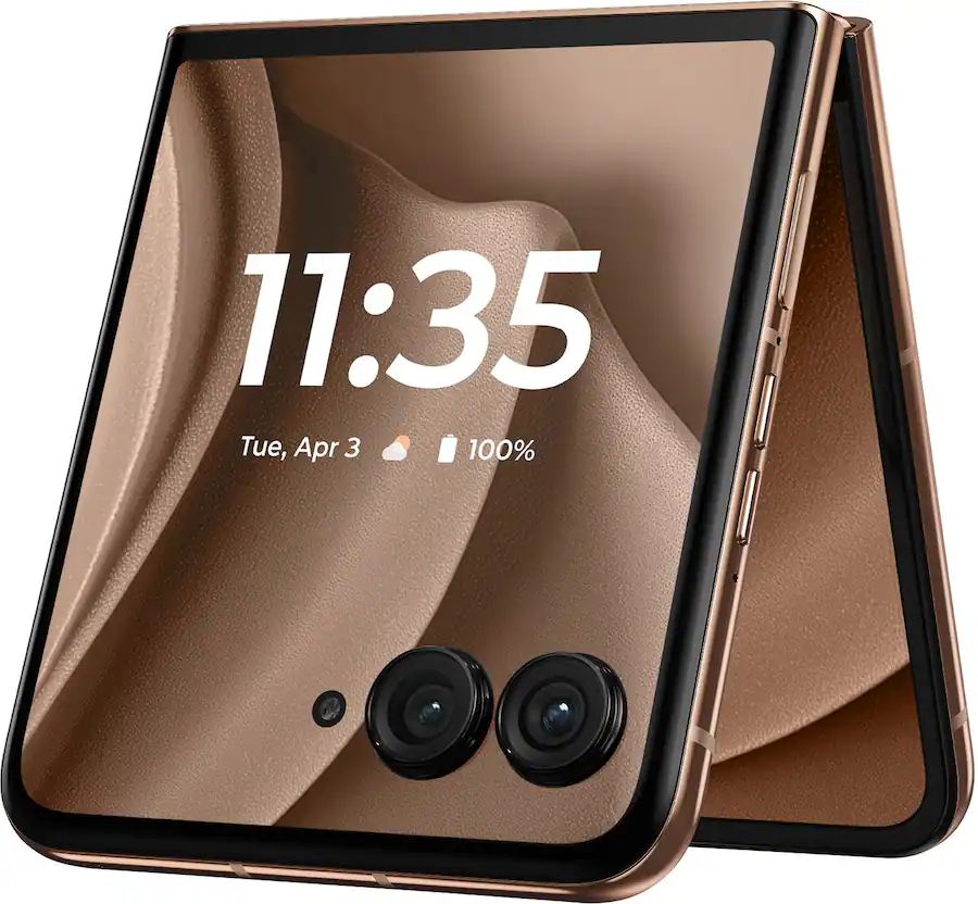 Motorola razr (2025) 256GB Unlocked, Pantone® Mocha Mousse — PANTONE Mocha Mousse