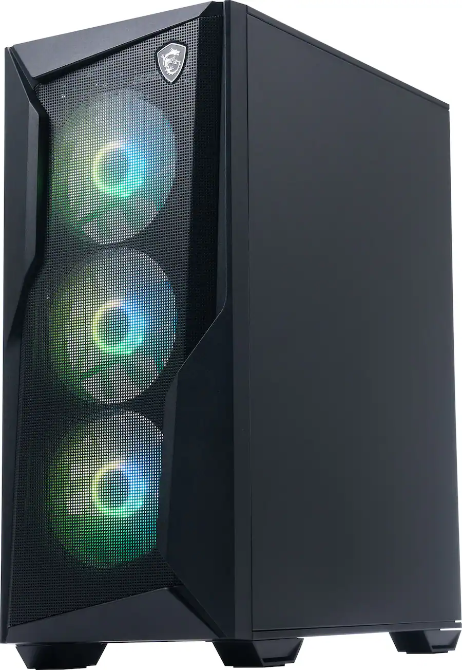 MSI Codex R2 Gaming Desktop, Intel Core i5-14400F (2024), 16GB Memory, NVIDIA GeForce RTX 5050, 1TB Storage, Black — Black