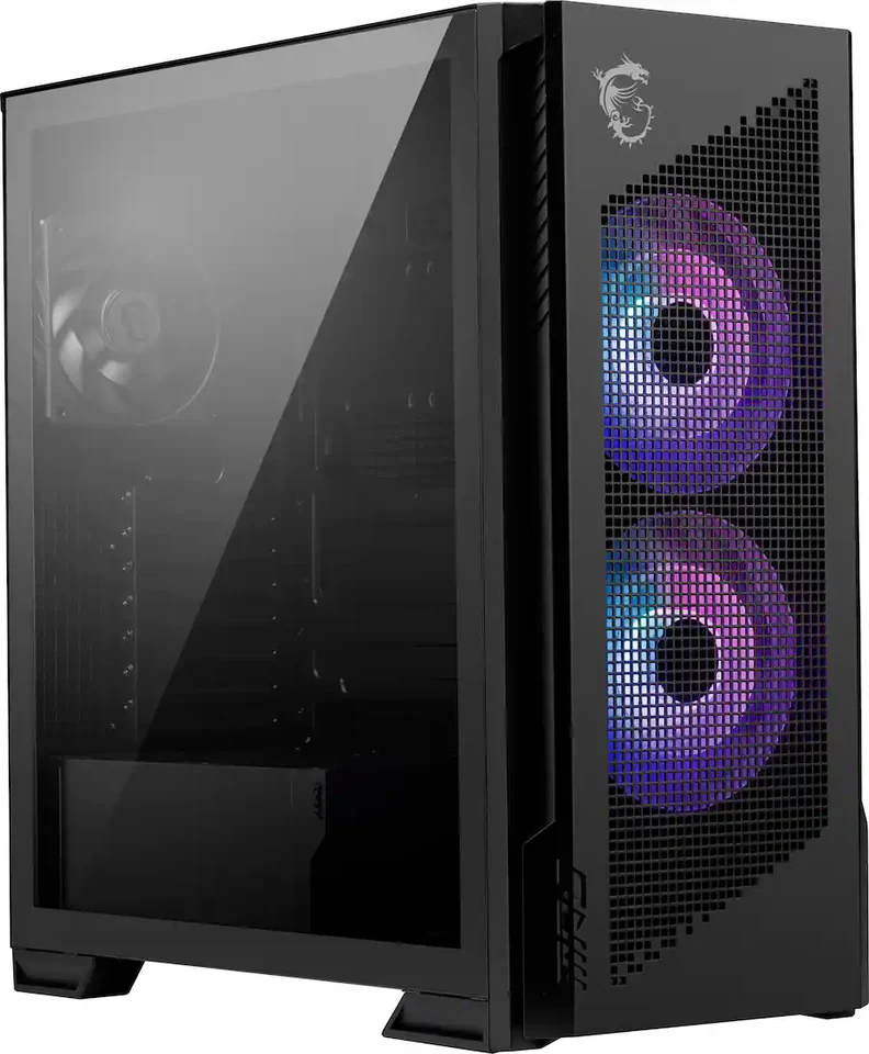 MSI MPG VELOX 300R AIRFLOW PZ ATX Mid-Tower PC Case, Black