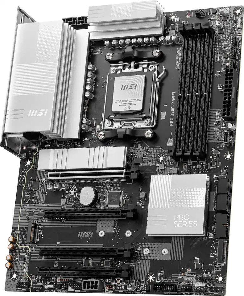 MSI PRO B850-P WIFI AMD B850 ATX Motherboard, Black