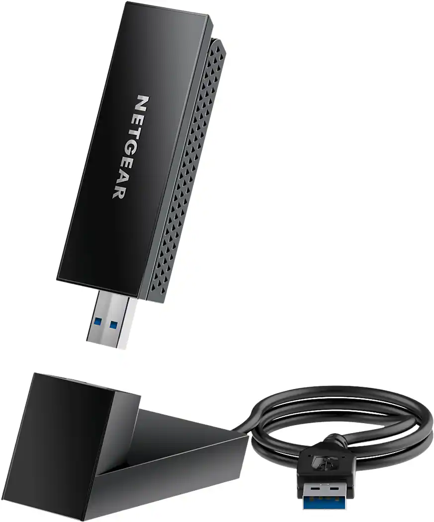 NETGEAR Nighthawk AXE3000 Tri-Band Wi-Fi 6E USB 3.0 Adapter, Black — Black