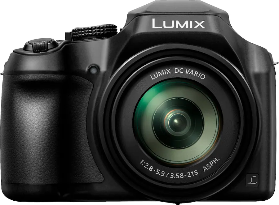 Panasonic LUMIX FZ80D 18.1MP 4K Photo Point-and-Shoot Digital Camera with 60x Zoom Lens, Black — Black