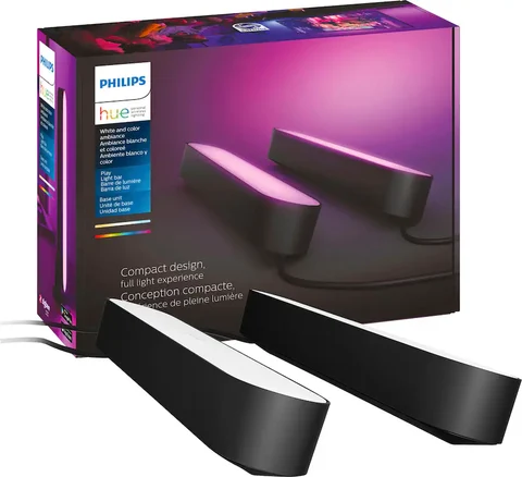 Philips Hue Play Smart LED Bar Light (2-Pack), White and Color Ambiance