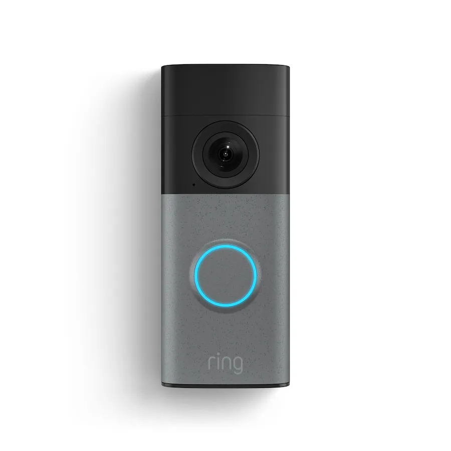 Ring Wired Doorbell (Newest Model) – Retinal 2K Video, Speckled Grey — Gray