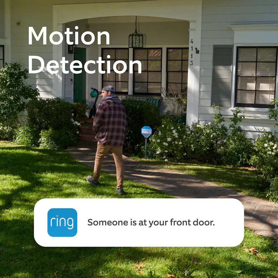 Ring Wired Doorbell (Newest Model) – Retinal 2K Video, Speckled Grey — Gray