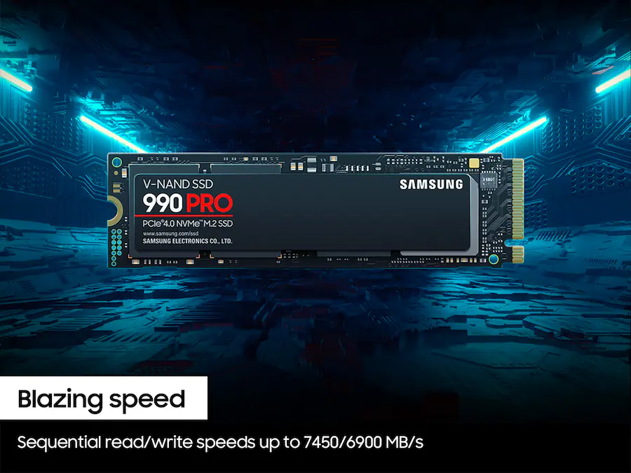 Samsung 990 PRO 2TB Internal SSD, PCIe Gen 4×4 NVMe