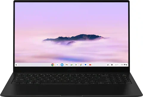 Samsung Galaxy Chromebook Plus 15.6 AMOLED Laptop with Google AI, Intel Core 3, 8GB Memory, 256GB Storage, Neptune Blue