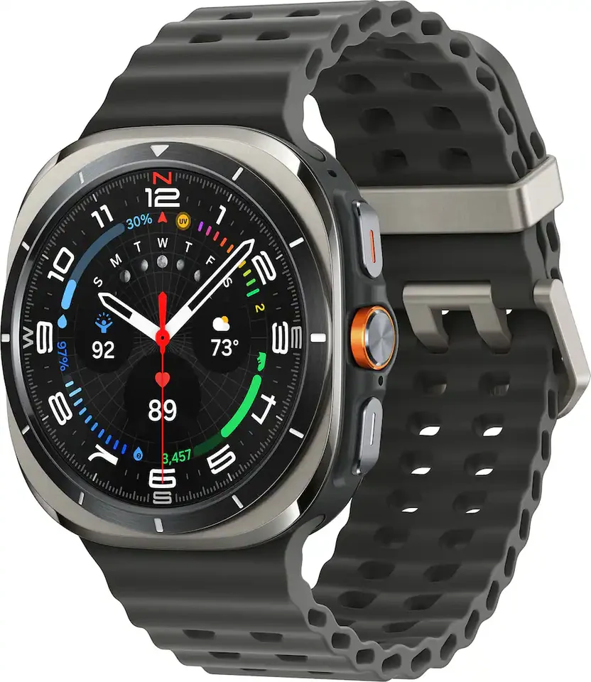 Samsung Galaxy Watch Ultra Titanium Smartwatch 47mm LTE, Titanium Silver (2025)