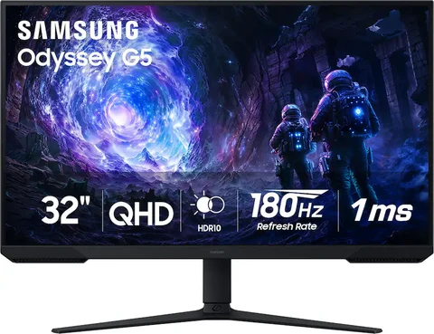 Samsung Odyssey G51F 32 inch QHD 180 Hz 1 ms AMD FreeSync Gaming Monitor with HDR10 Black