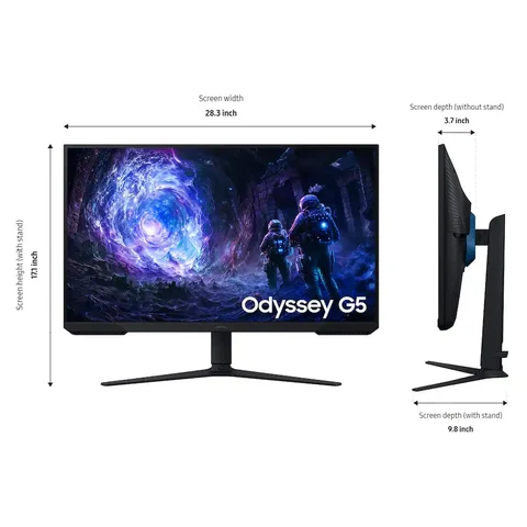 Samsung Odyssey G51F 32 inch QHD 180 Hz 1 ms AMD FreeSync Gaming Monitor with HDR10 Black