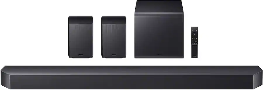 Samsung Q-Series HW‑Q990F 11.1.4‑Channel Soundbar System with Wireless Subwoofer & Rear Speakers, Graphite Black — Graphite Black