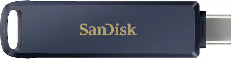 SanDisk 256GB USB Flash Drive for iPhone (Lightning & USB Type‑C), Metallic Sky Blue