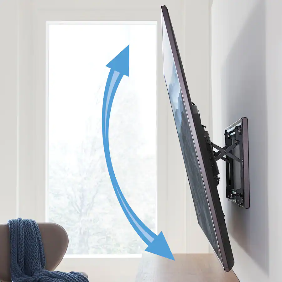 Sanus Elite Advanced Tilt 4D TV Wall Mount for 42″–90″ TVs, Black — Black