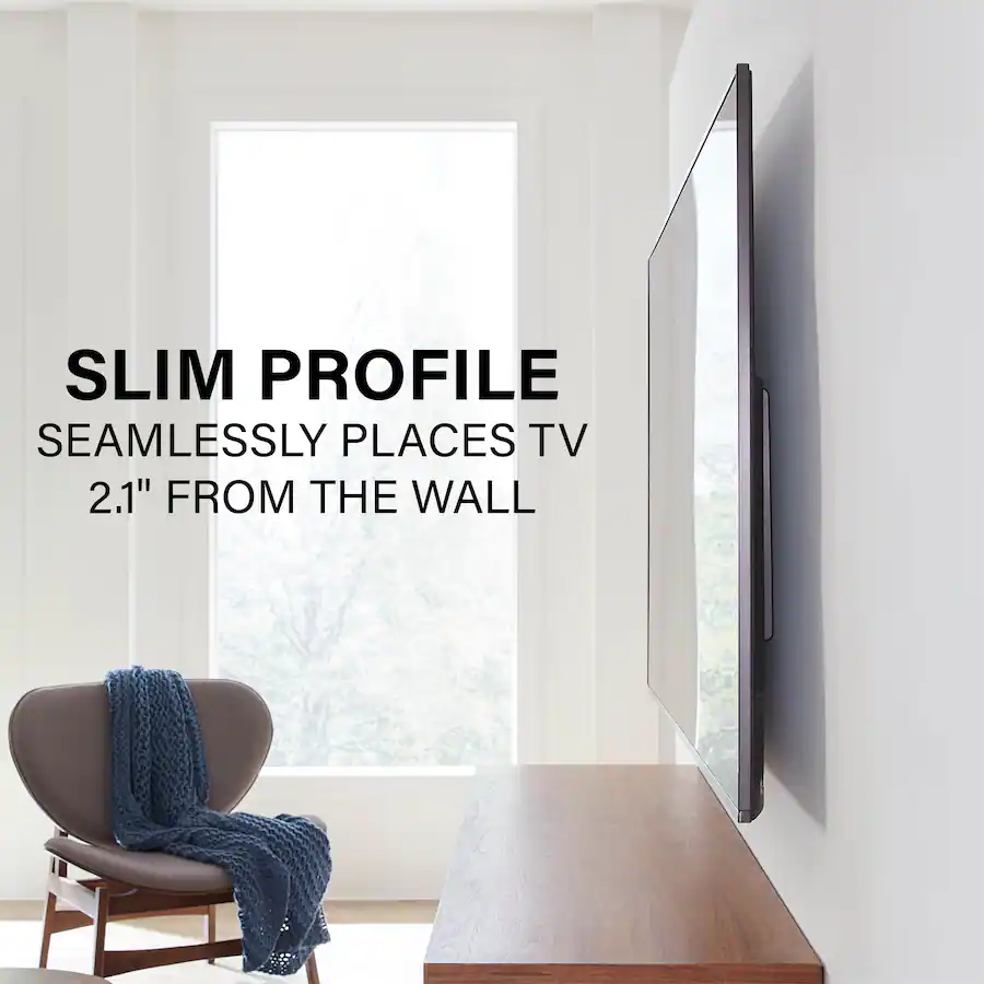 Sanus Elite Advanced Tilt 4D TV Wall Mount for 42″–90″ TVs, Black — Black