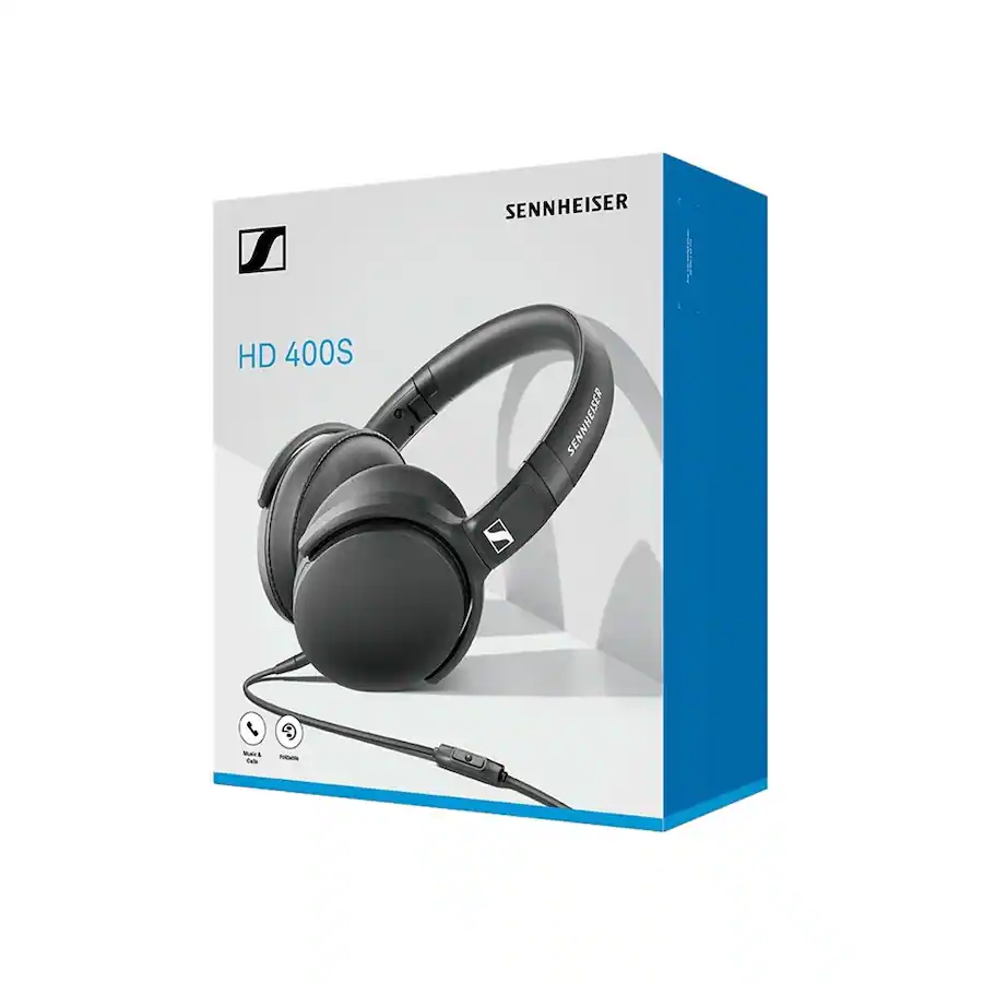 Sennheiser HD 400S Wired Over-the-Ear Headphones, Black — Black