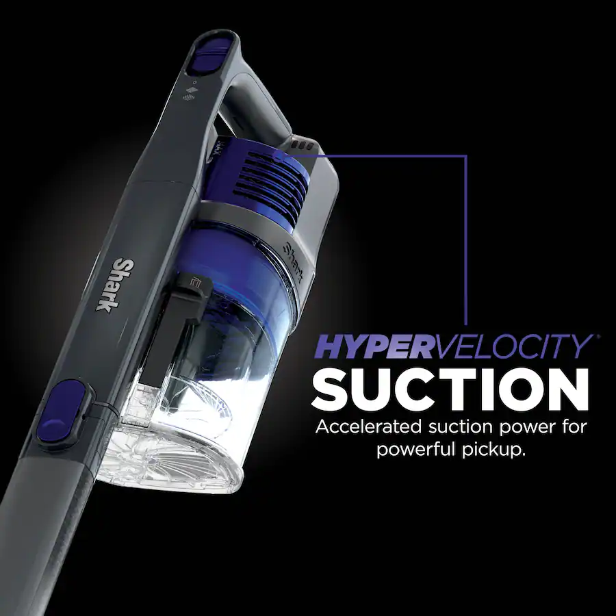 Shark Pet Cordless Stick Vacuum with XL Dust Cup LED Headlights Blue Iris — Blue Iris