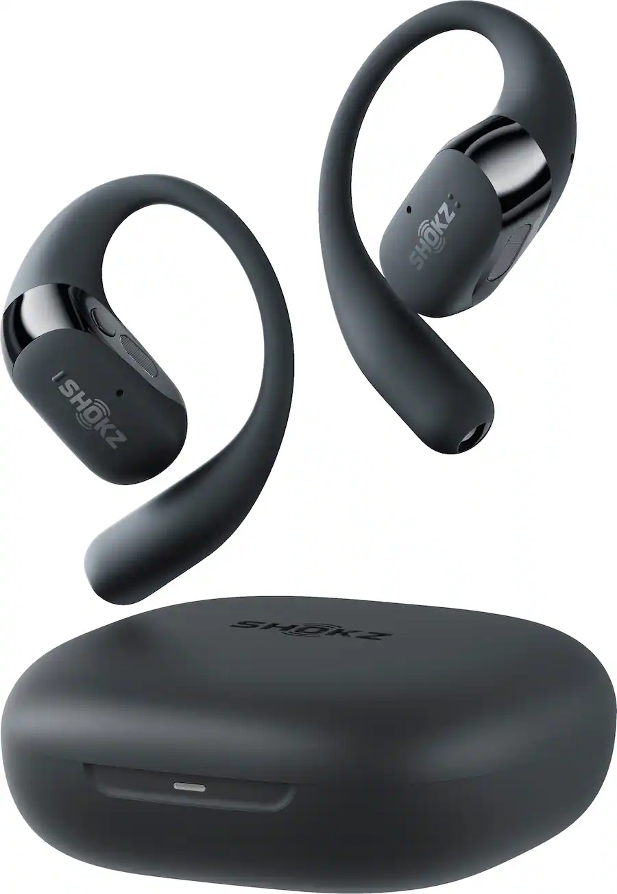Shokz OpenFit 2 Open-Ear True Wireless Earbuds, Black — Black