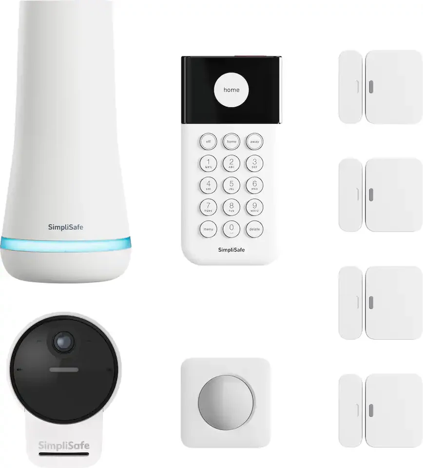 SimpliSafe 8pc Outdoor Home Security System White