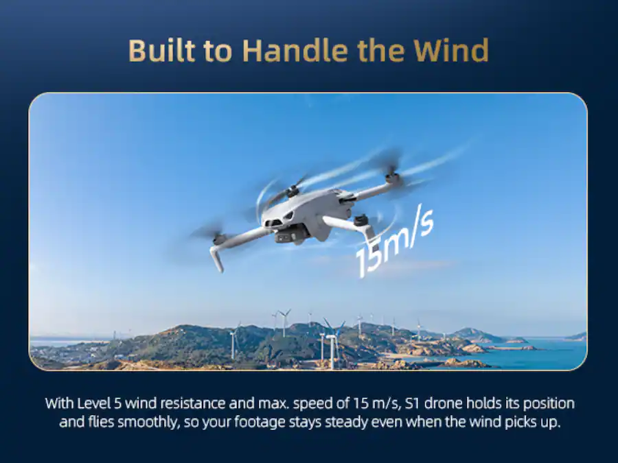 SKYROVER S1 Fly More Combo 8K Drone with Remote Controller, White — White