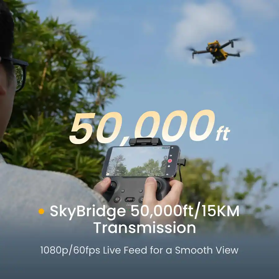 SkyRover X1 Fly More Combo 8K Drone with Remote Controller, Gray — Gray