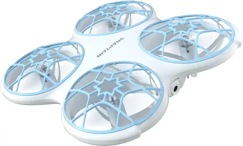 SNAPTAIN K30 Mini 720p HD Camera Drone with Colorful Lighting and Remote Controller, White