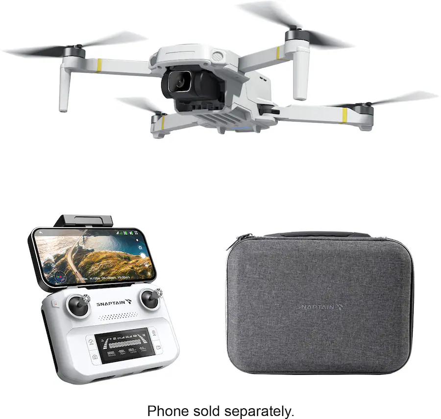 SNAPTAIN P30 Pro 4K Camera GPS Drone and Remote Controller, Gray — Gray